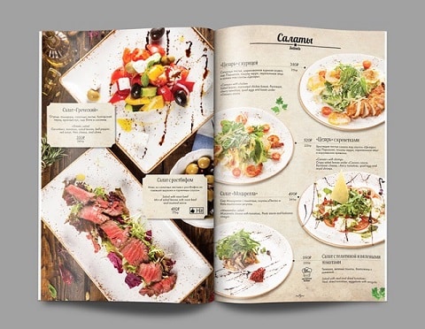 Thiết kế và in catalogue nhà hàng ăn uống siêu đẹp