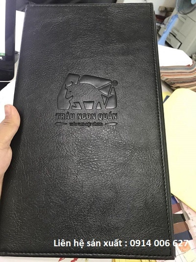 In menu bìa da nhà hàng Trâu Ngon Quán – Từ Sơn