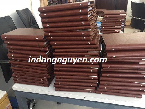 Đơn hàng Sản xuất sổ da NIKAWA và In bút bi NIKAWA