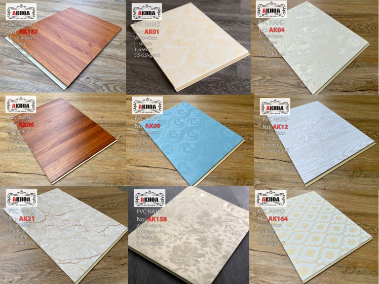 Tấm ốp PVC nano vân đá cẩm thạch AK-N03 8mm