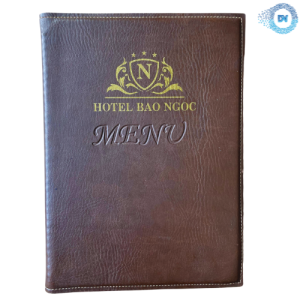 Mẫu Menu Bìa Da Hotel Bảo Ngọc