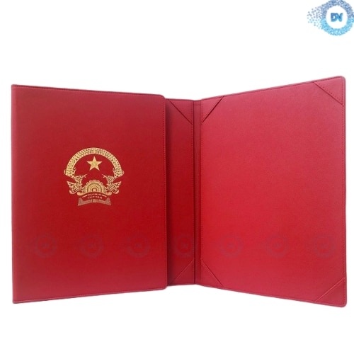 Bìa Đựng Bằng Chứng Nhận Da PU CN03