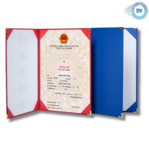 Bìa Chứng Nhận Bằng Da CN05