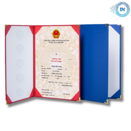 Bìa Chứng Nhận Bằng Da CN05