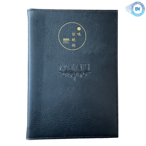 Mẫu Menu Bìa Da SHOYA