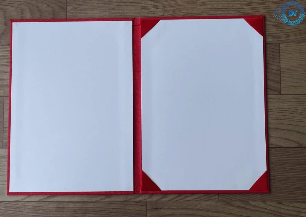 Bìa Chứng Nhận Ép Logo – CN22