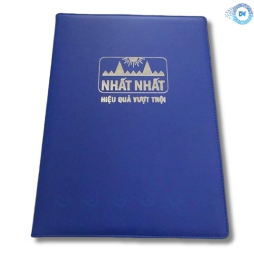 Bìa Trình Ký Da In Logo Nhất Nhất TK11
