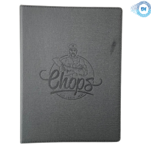 Mẫu Menu Bìa Da Gáy Còng CHOPS
