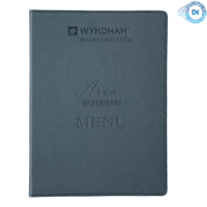 Mẫu Menu bìa da Aria