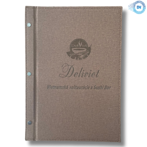 Mẫu Menu Bìa Da Deliviet