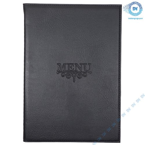 Mẫu Menu Bìa Da A4 – Có Sẵn