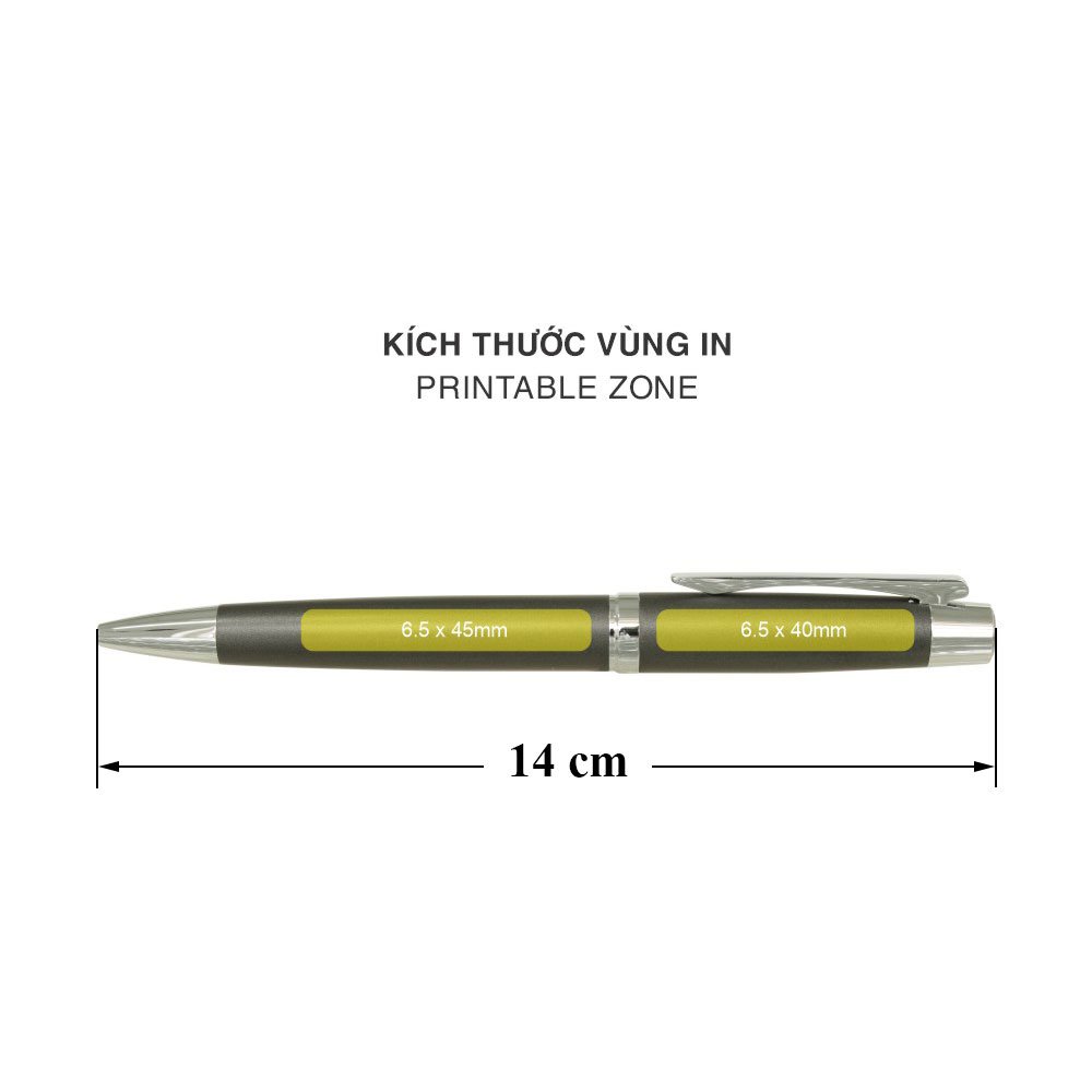 Bút bi kim loại DN-530GR Xám