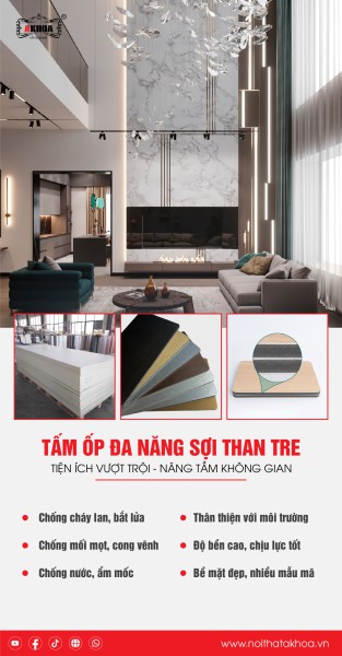 Tấm ốp than tre