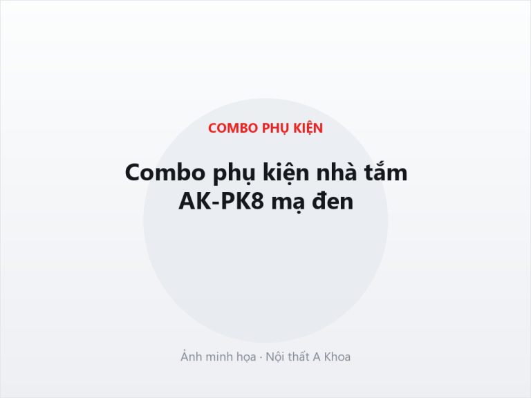 Combo phụ kiện nhà tắm AK-PK6 mạ đen