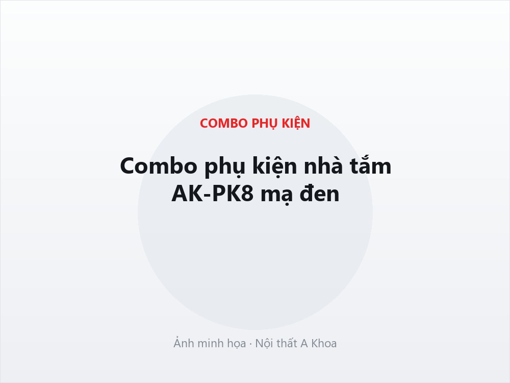 Combo phụ kiện nhà tắm AK-PK3 inox 304