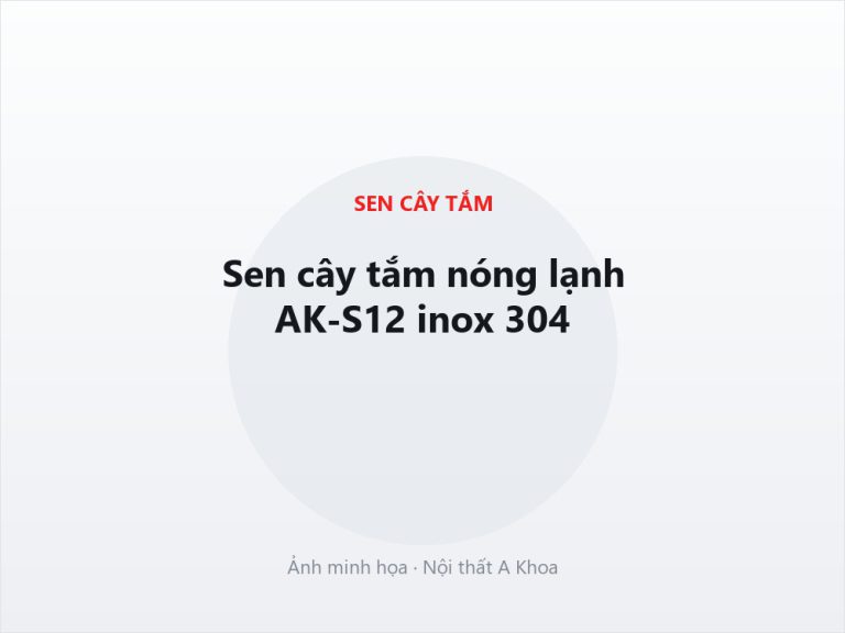 Sen cây tắm âm tường AK-S25 mạ đen