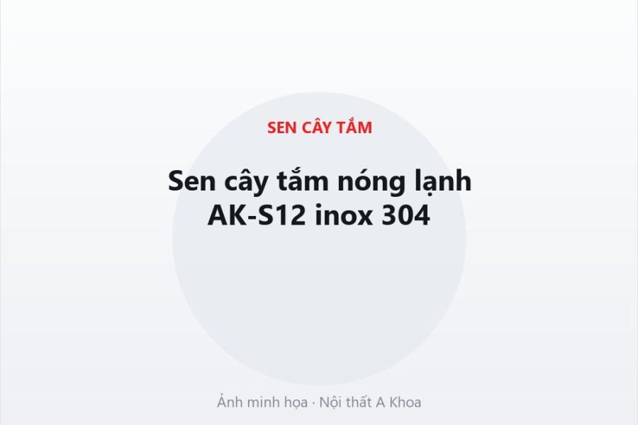 Sen cây tắm âm tường AK-S25 mạ đen