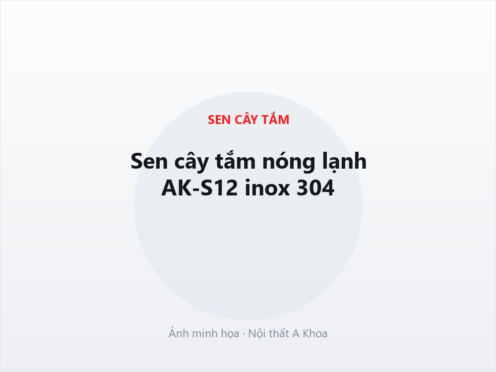 Sen cây tắm âm tường AK-S28 mạ đen