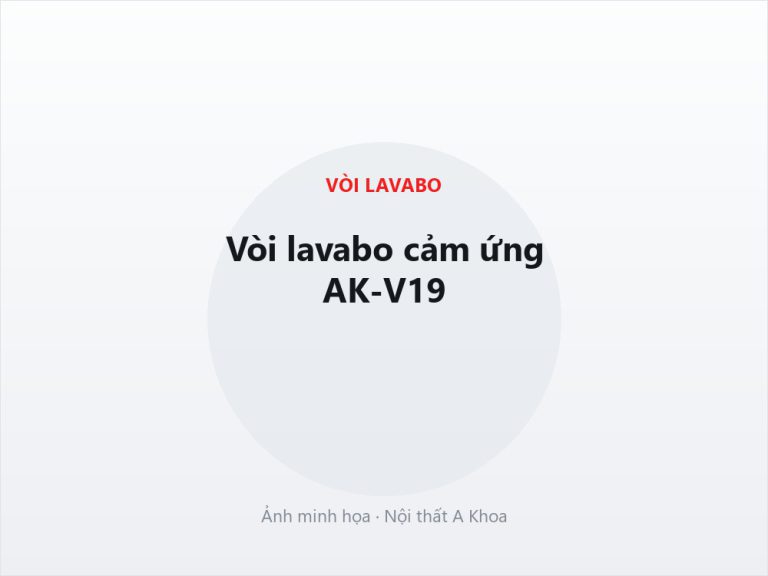 Vòi lavabo đồng thau AK-V26 mạ vàng