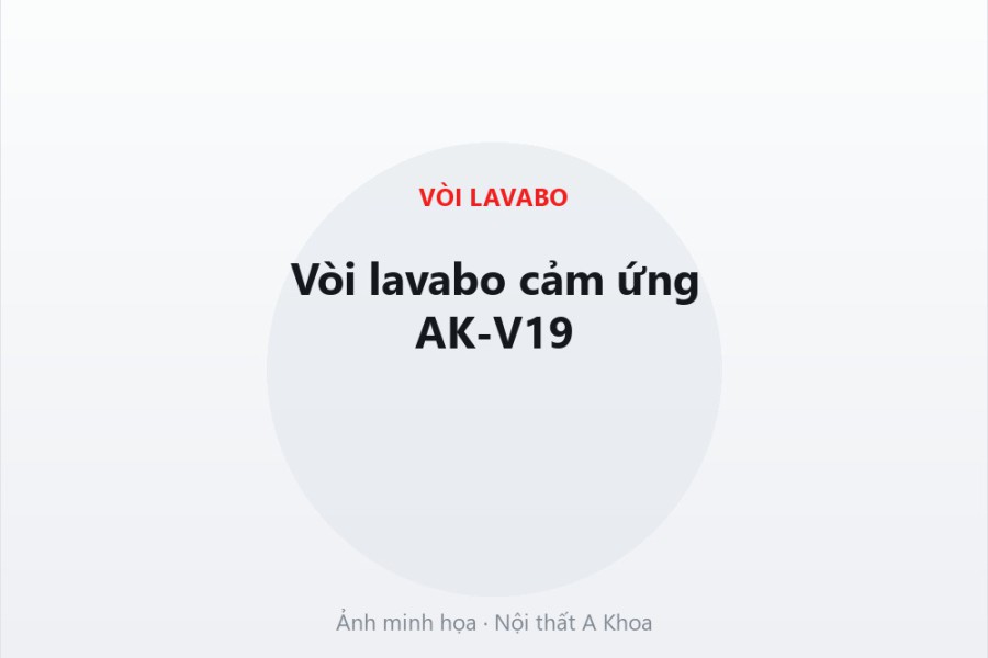 Vòi lavabo nóng lạnh AK-V31 mạ crom